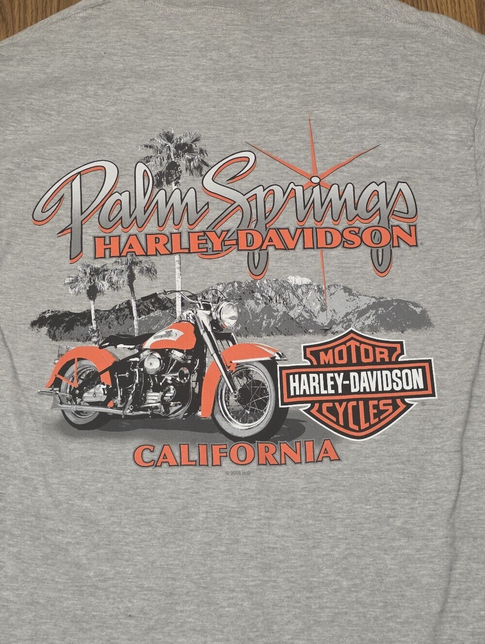 Vtg Deadstock 2009 Harley Davidson Palm Springs T-Shirt Mens M NWT Hanes Beefy-T